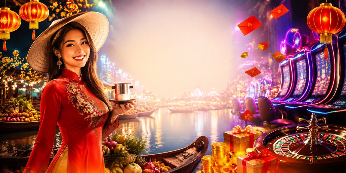Người dùng tại Cần Thơ nhận phong bì đỏ bonus và uống cà phê trong không khí lễ hội