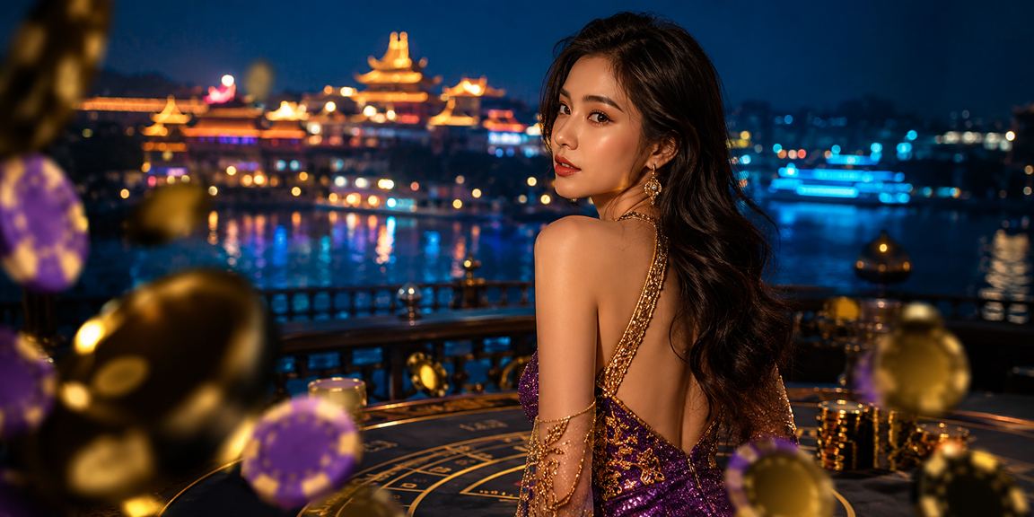 Người chơi Baccarat tại bãi biển Huế trong không gian thư giãn buổi chiều