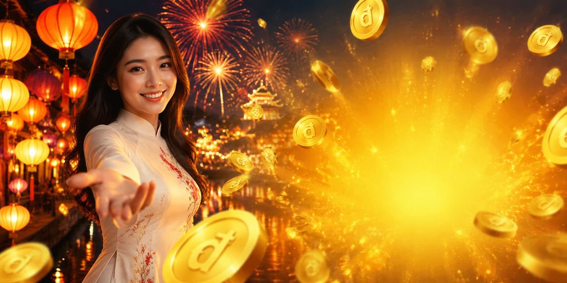Người dùng tại chợ đêm Huế đăng ký tài khoản và nhận bonus qua ứng dụng di động