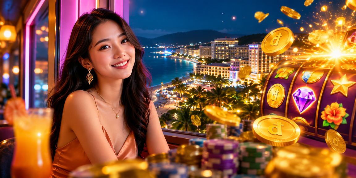 Người dùng tại Phú Quốc chơi slot game uu8888 bên tách cà phê